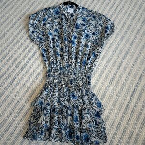 Misa Los Angeles Evie dress size small in blue floral print